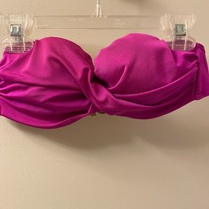 Victoria Secret Magenta Bandeau Bikini Top